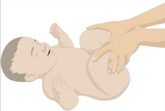 positions to help newborn poop